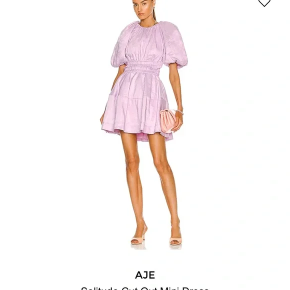 Aje | Dresses | Aje Solitude Cutout Dress Lilac Aus | Poshmark